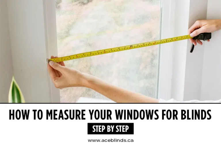 measure your blinds