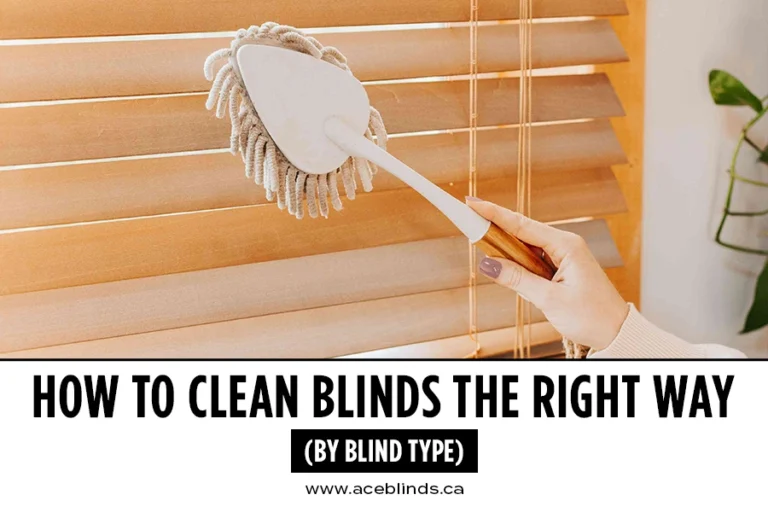 how to clean blinds