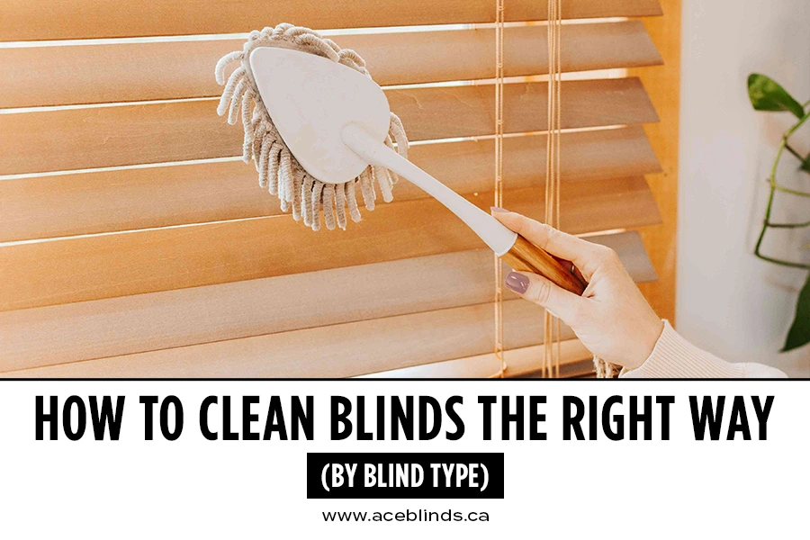 how to clean blinds